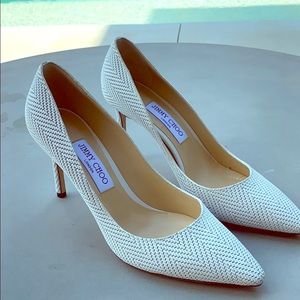 Jimmy Choo woven leather pump